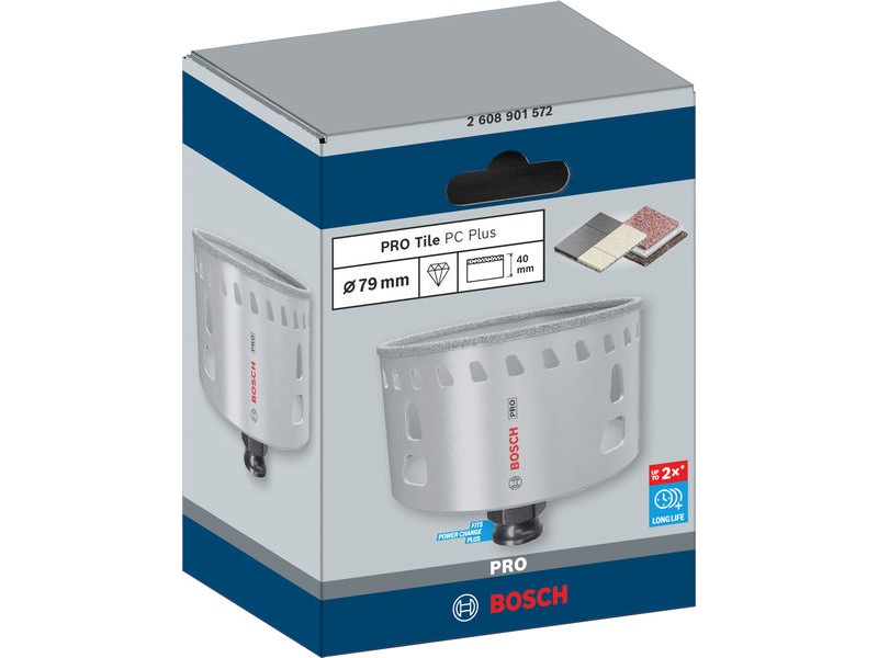 Žaga za izrezovanje lukenj Bosch PRO Tile PC Plus, 79mm, 2608901572